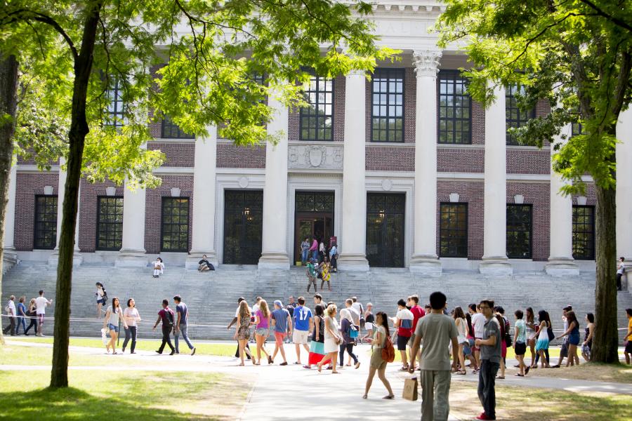 Widener Library on Harvard Campus