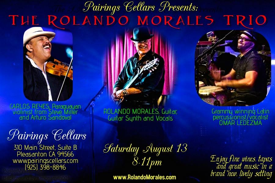 Rolando Morales, Carlos Reyes and Omar Ledezma together at Pairings Cellars August 13, 2016