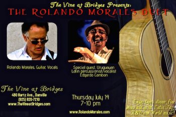 Edgar Cambon joins Rolando Morales tonight at The Vine at Bridges
