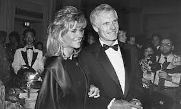 Jane Fonda with Ted Turner