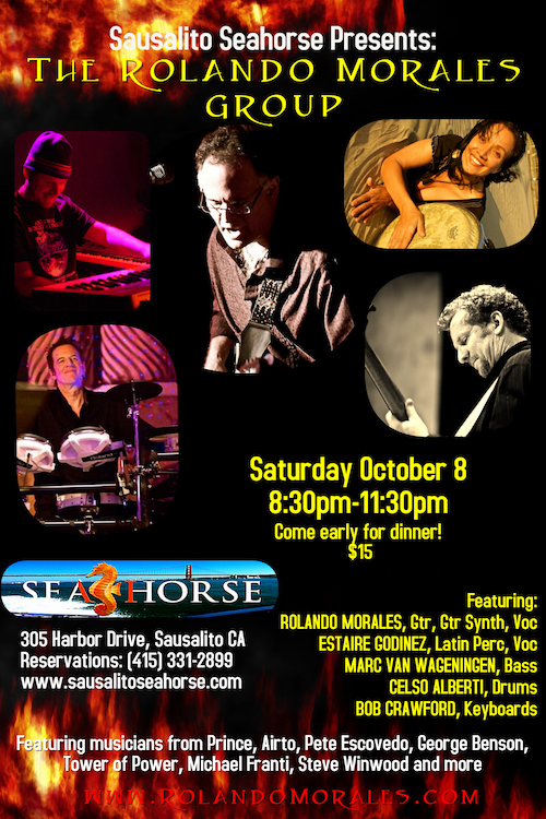 Rolando Morales Group performs at Seahorse in Sausalito October 8