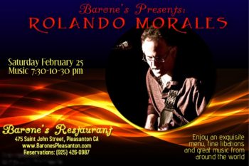 Rolando Morales at Barone's, Saturday, February 25 2017