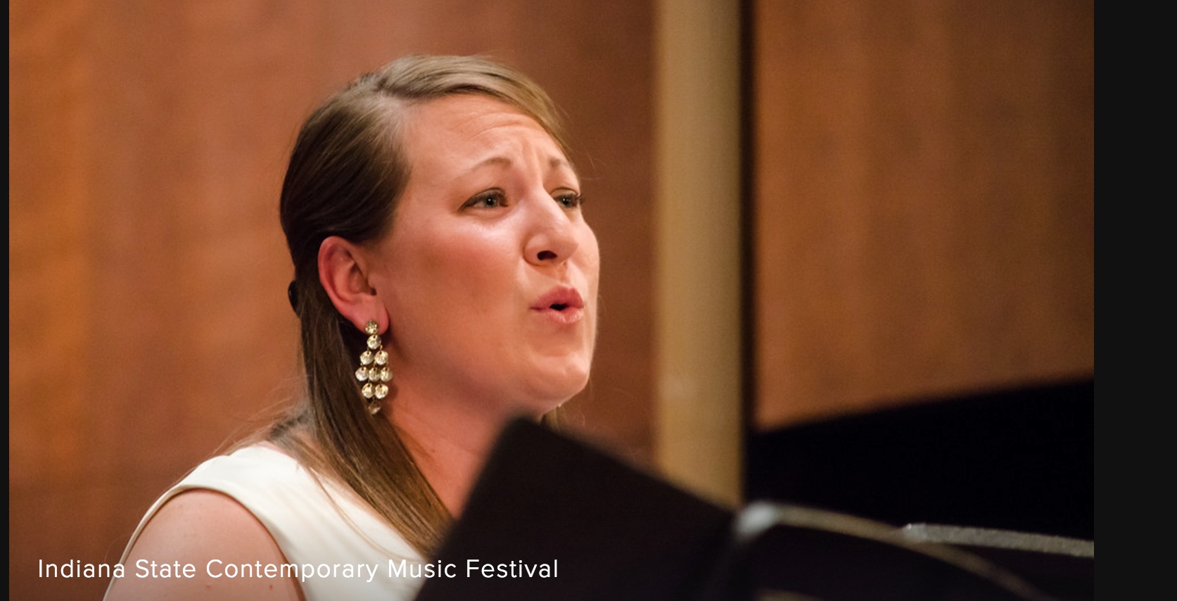 Clara Osokowski at the Indiana State Contemporary Music Festival