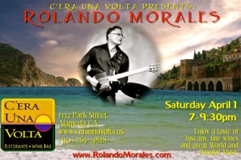 Rolando Morales performs at C'era Una Volta on April 1, 2017