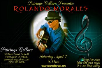 Rolando Morales performs at Pairings Cellars on April 1, 2017