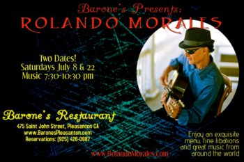 Rolando Morales performs at Barone's July 22
