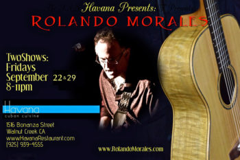 Rolando Morales returns on September 29th to Havana Club