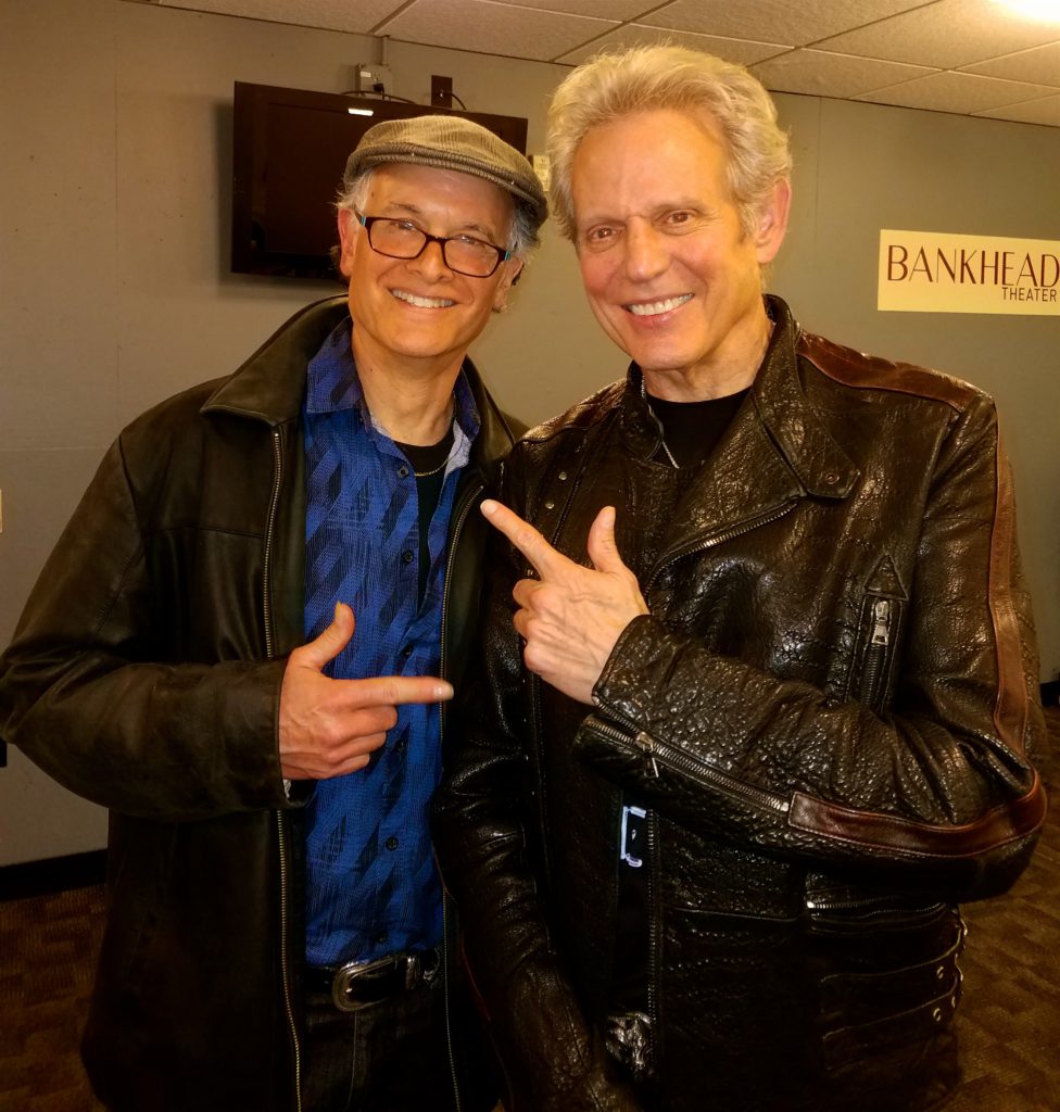 Rolando Morales, Vocalist and Guitarist, back stage with Rock and Roll Hall of Famer Don Felder