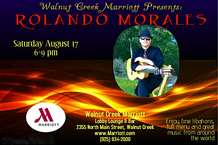 Rolando Morales will perform at the Walnut Creek Marriott