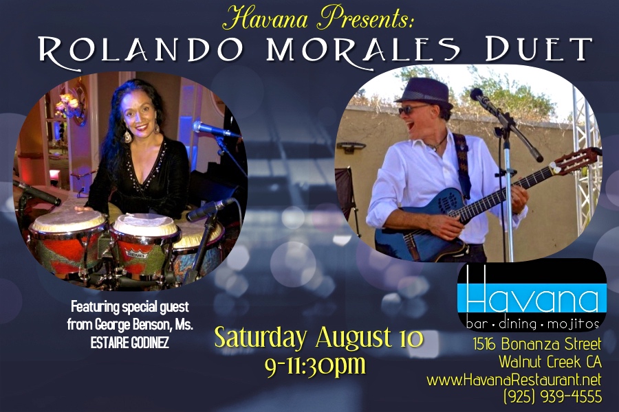 Rolando Morales Trio will perform at Havana's in Walnut Creek, Saturday June 27, 2021