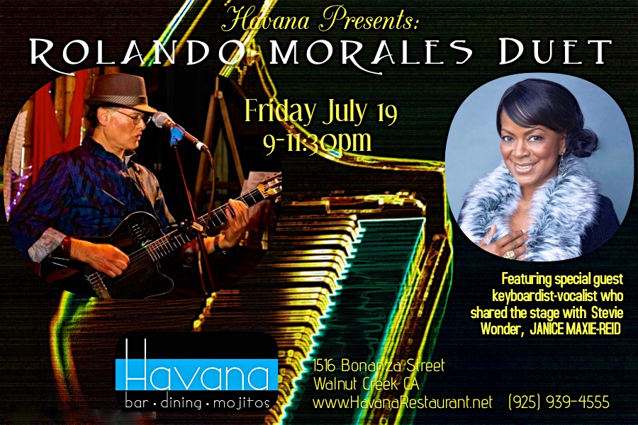 Rolando Morales Trio will perform at Havana's in Walnut Creek, Friday June 28, 2021