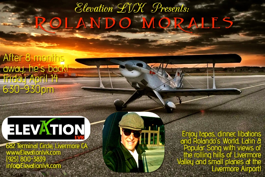 Rolando Morales performs at Elevation LVK on April 14th, 2023.