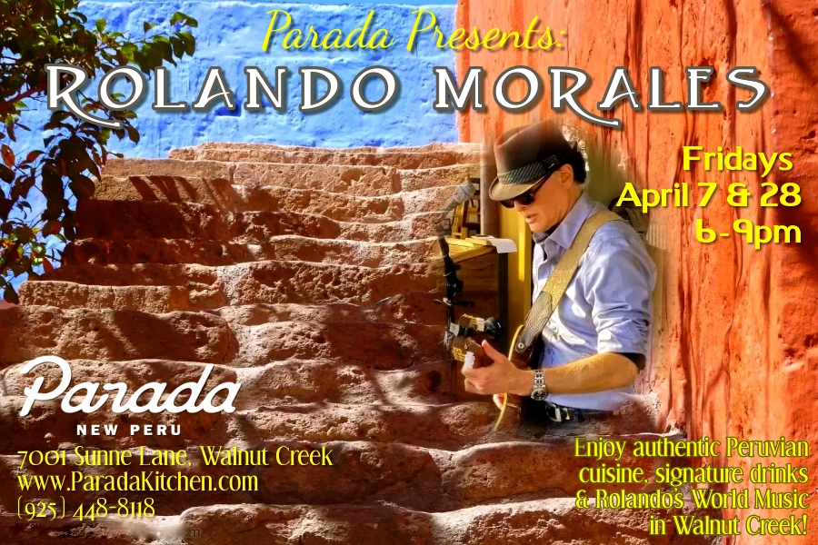 Rolando Morales performs at Parada New Parada Fridays on the 7th and 28th during April 2023.