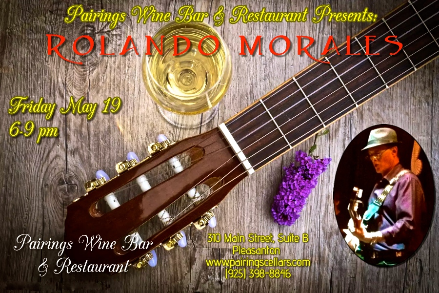 Rolando Morales performs at Pairings Wine Bar and Restaurant in Pleasanton, May 19, 2023.