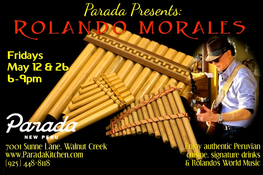 Rolando Morales performs at Parada, Friday May 12th and 26, 2023.